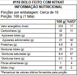 #118 bolo feito com kitkat