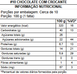 #10 chocolate com crocante