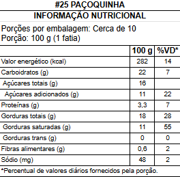 #25 paÇoquinha