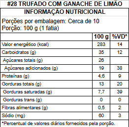 #28 trufado com ganache de limÃo