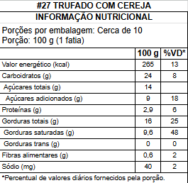 #27 trufado com cereja