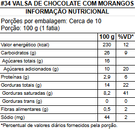 #34 valsa de chocolate com morangos