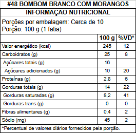 #48 BOMBOM BRANCO COM MORANGOS