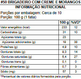 #50 brigadeiro com creme e morangos