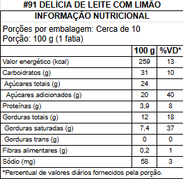 #91 delÍcia de leite com limÃo
