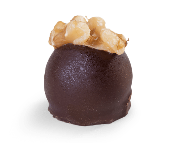Camafêu de Nozes Banhado no Chocolate ao Leite - Doce