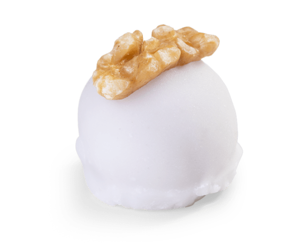 Camafêu de Nozes Banhado no Chocolate Branco - Doce