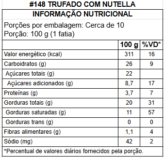 148 trufado com nutella