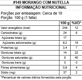 #149 morango com nutella