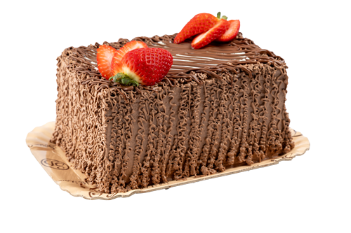 Delícia de Leite com Nutella® e Morango - Bolo Inteiro
