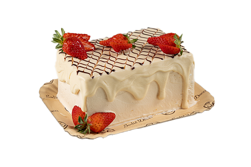 Delícia de Leite Ninho® com Creme e Morangos - Bolo Inteiro