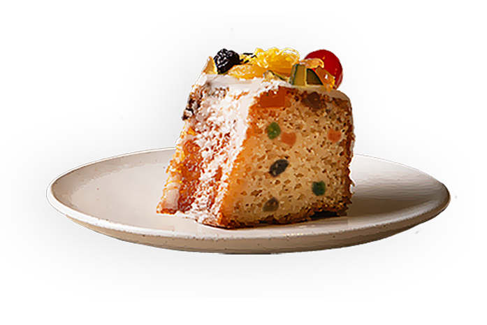 Bolo Caseiro de Natal - Fatia