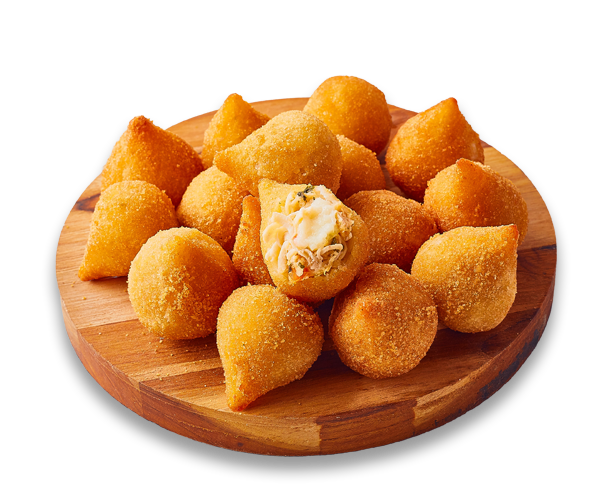 Mini Coxinha de Frango Grelhado - Salgado
