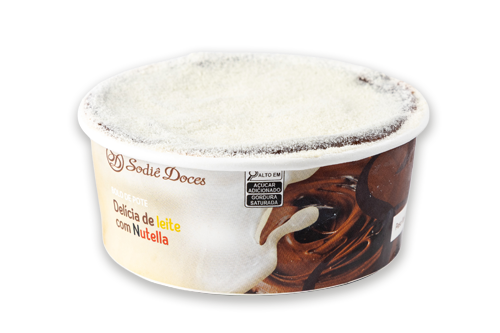 Bolo de Pote Delícia de Leite com Nutella - Bolo Inteiro