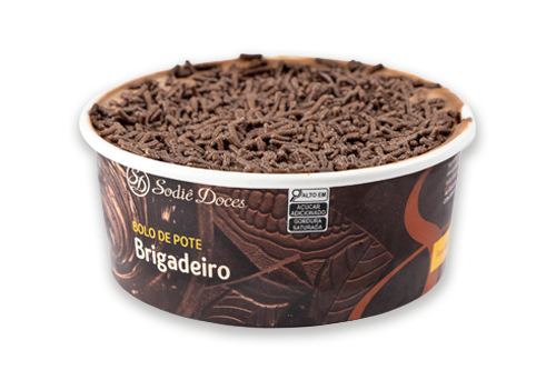 Bolo de Pote Brigadeiro - Bolo Inteiro